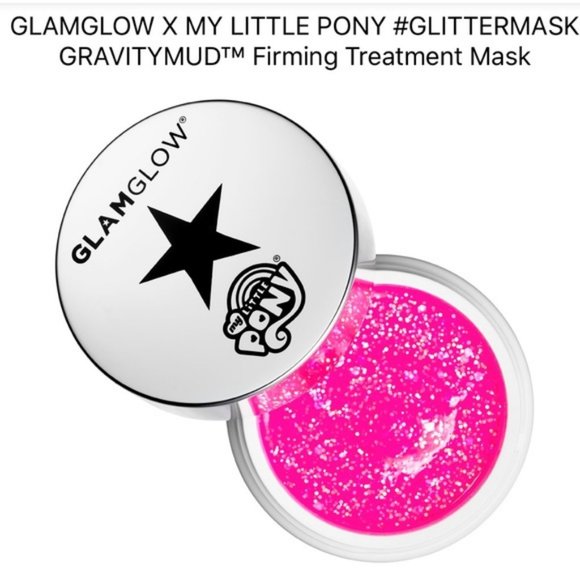 🆕 NIB 🌟 GLAMGLOW X My Little Pony #GLITTERMASK Gravitymud - Picture 3 of 6